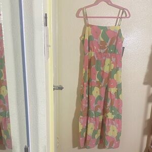 NWT Social Standard Floral Maxi Dress, Size XL